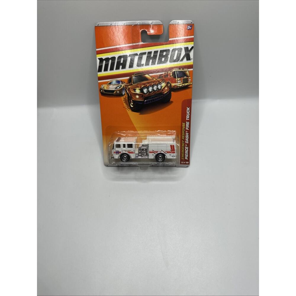 Matchbox Emergency Response #56 Pierce Dash Fire Truck White FAST SHIPPING